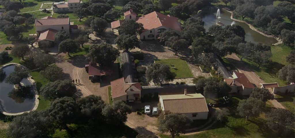 Vista aérea de la finca de las Ahijaderas de Pedro Llen