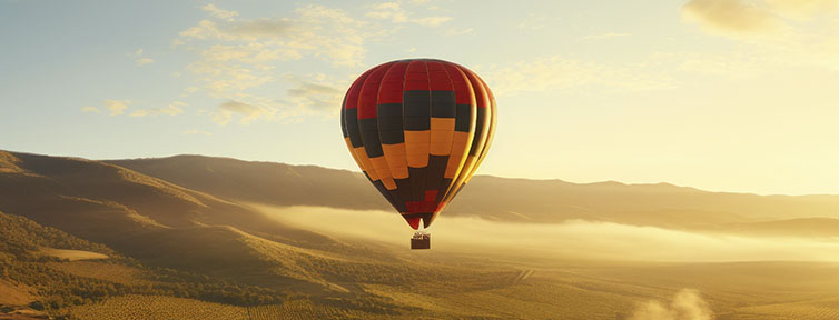 Globo aerostático sobre la Dehesa salmantina